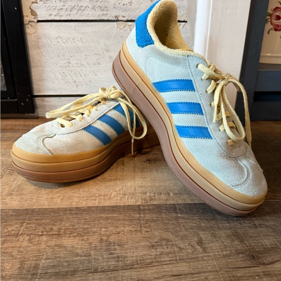 adidas Shoes - adidas Blue and Yellow Athletic Shoes